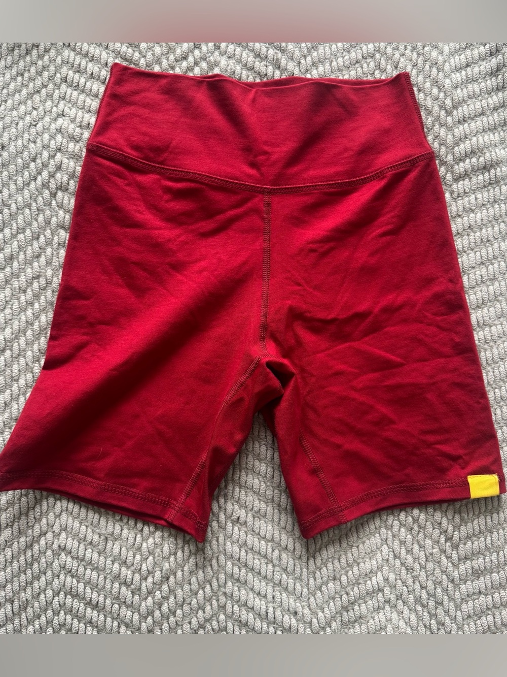 Yellow label Co. Red biker shorts